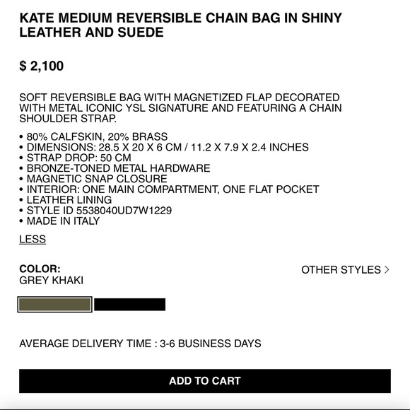 Saint Laurent Monogram Reversible Crossbody NWT - Picture 10 of 12